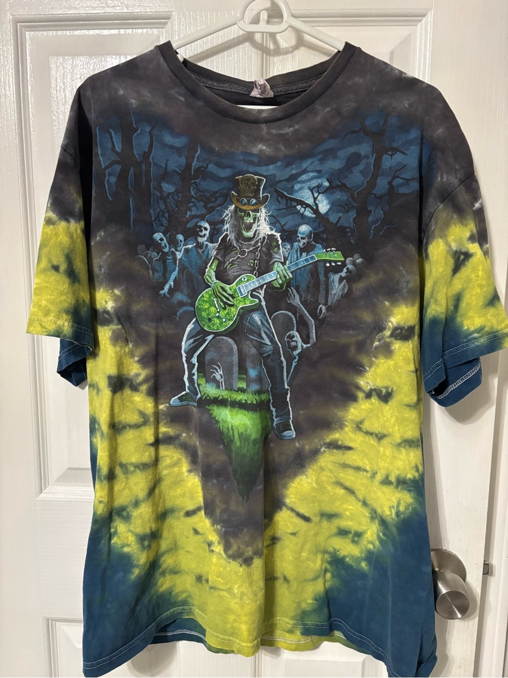 Vintage zombie rock tie-dye tee shirt